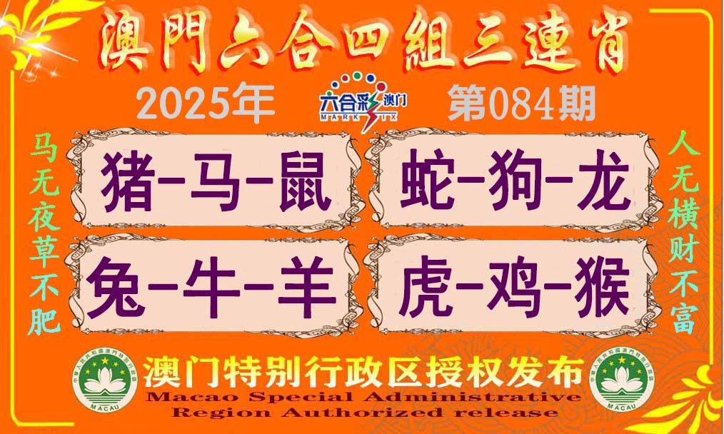 084期六合四组三连肖[图]