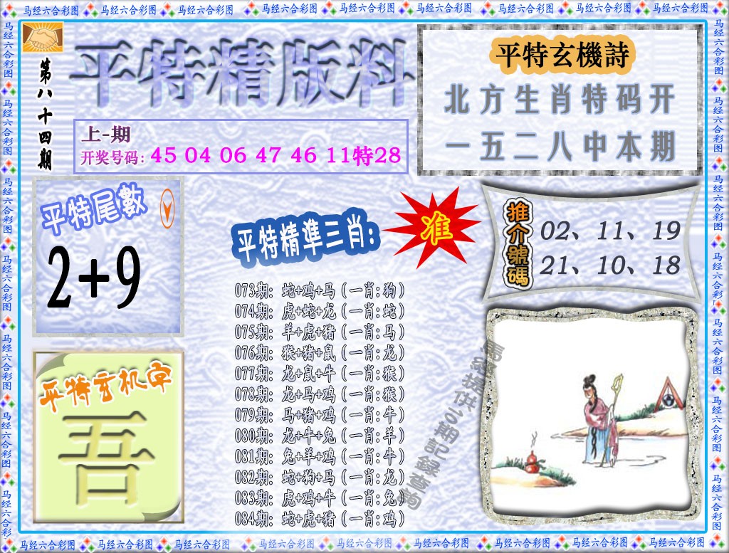 084期平特精版料[图]