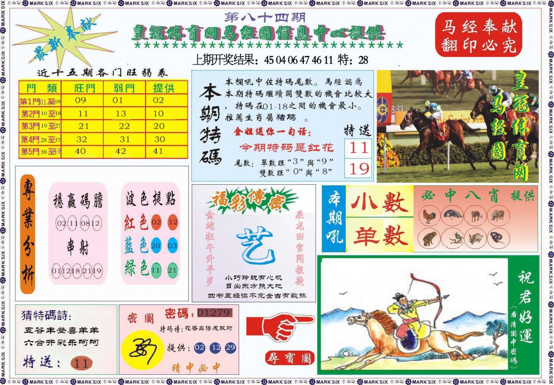 084期体育网马经图[图]