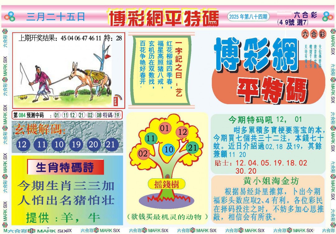 084期博彩网平特报[图]