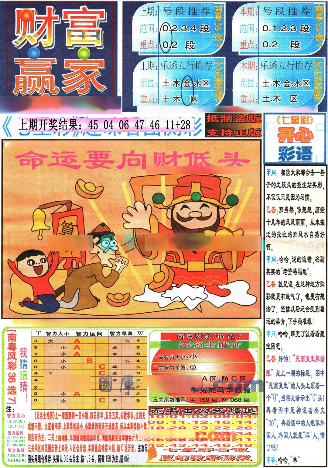 084期七星彩图(高清)[图]