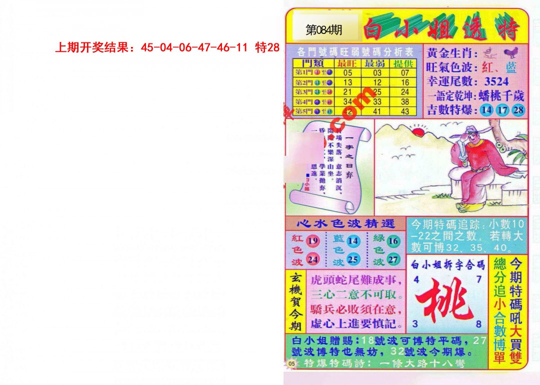 084期白小姐透特[图]