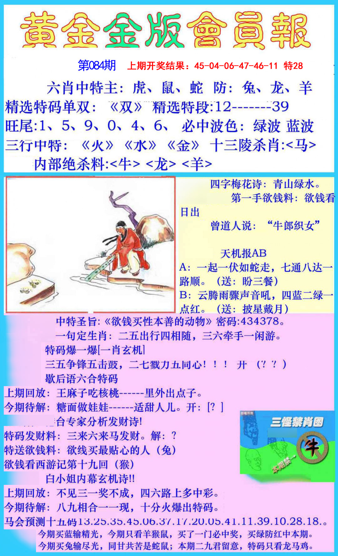 084期黄金金版会员报[图]