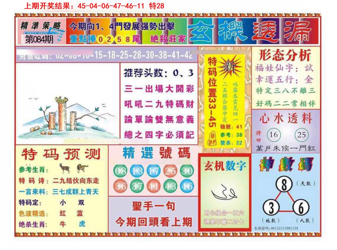 084期玄机透漏[图]