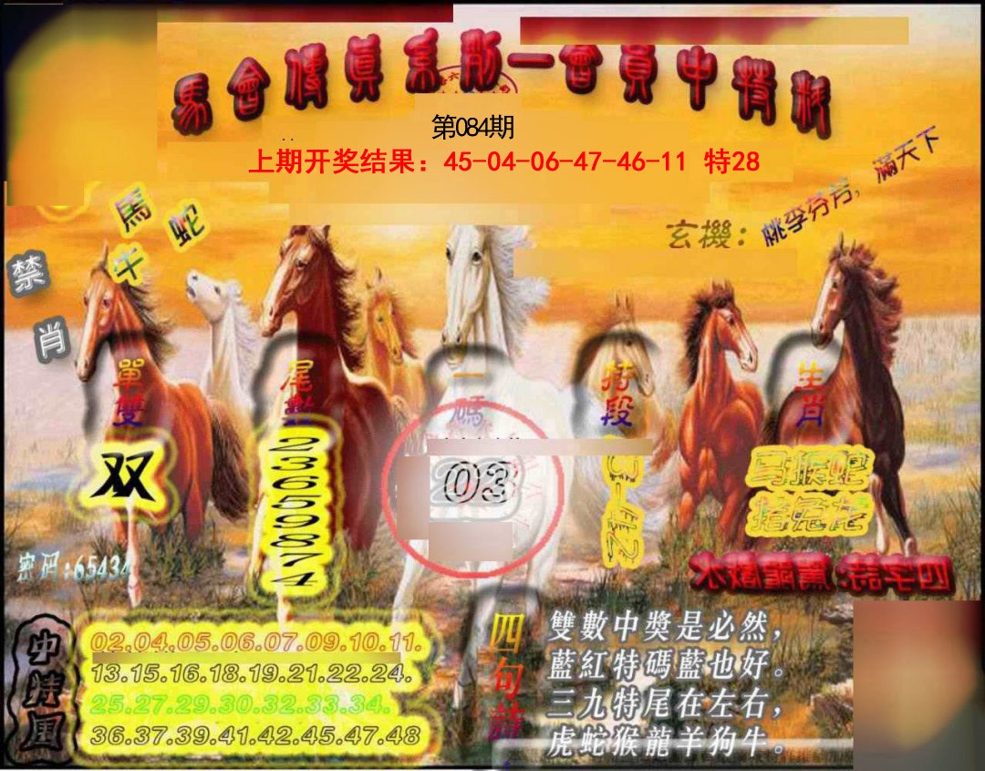 084期马会传真-会员报[图]
