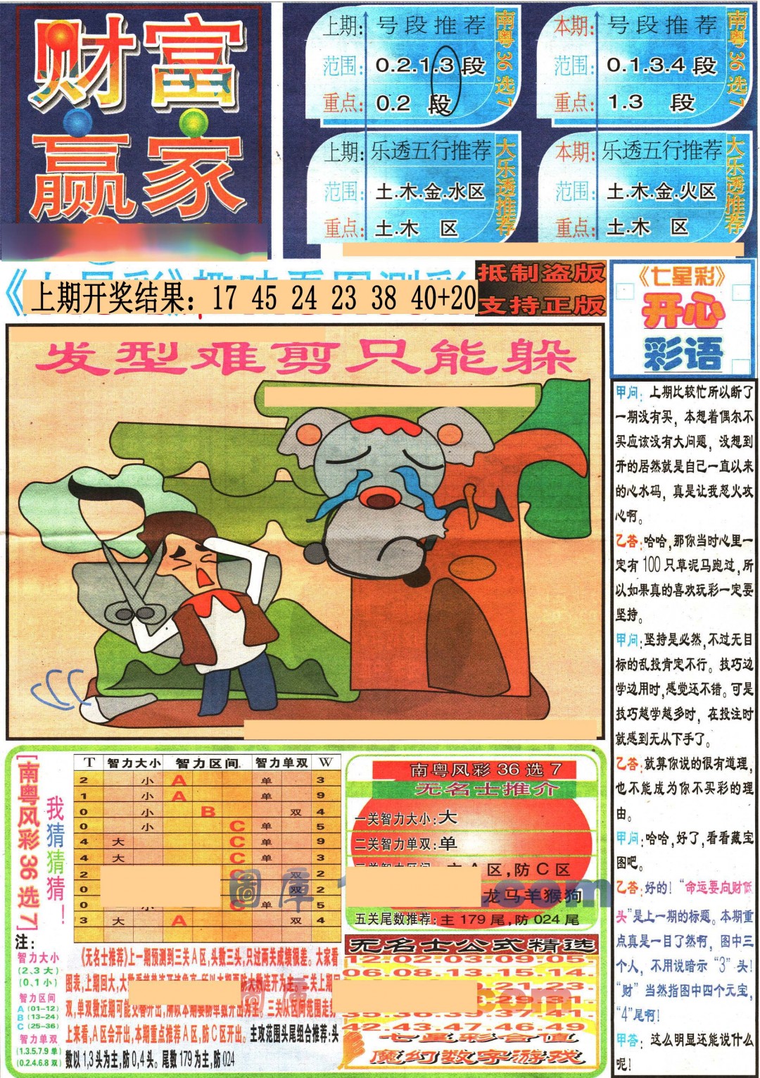 085期七星彩图(高清)[图]