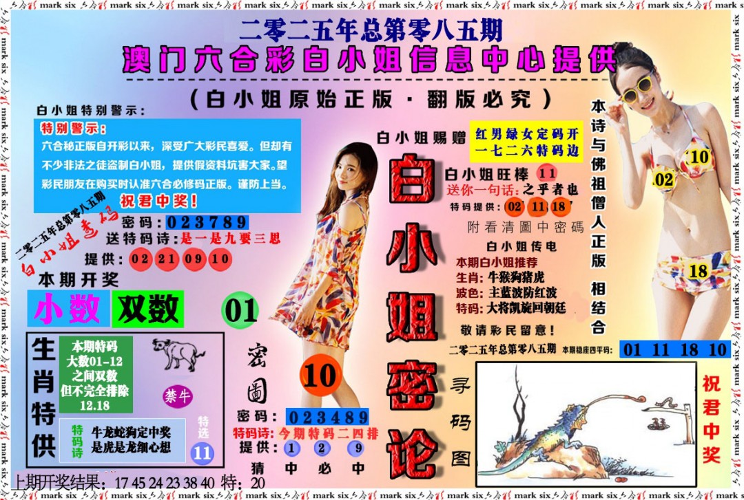 085期白小姐密论[图]