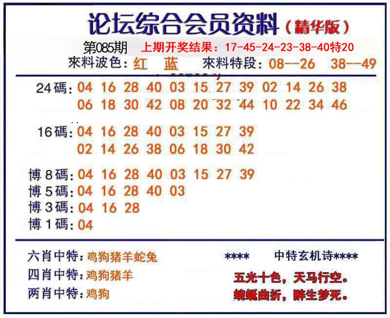 085期综合会员资料[图]