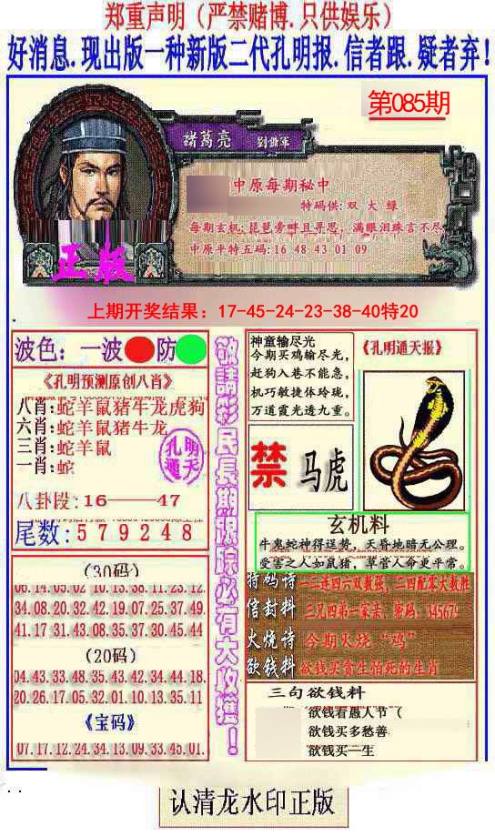 085期另二代孔明报[图]