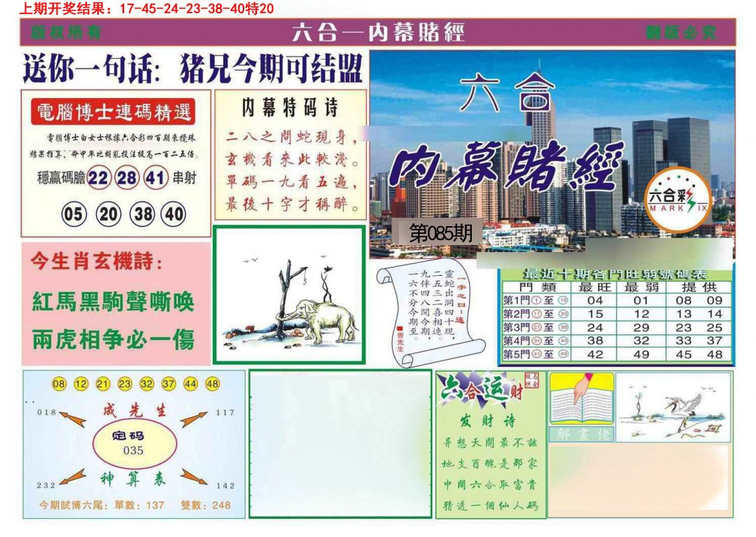 085期内幕赌经[图]