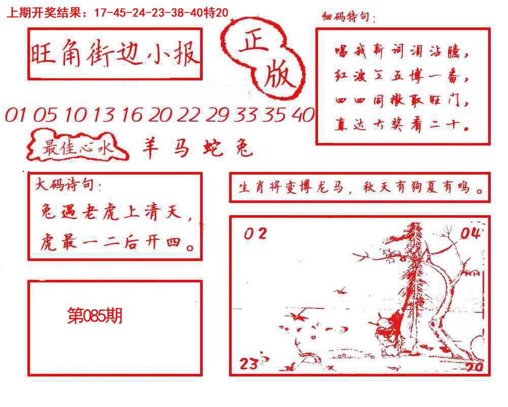 085期旺角街边小报[图]