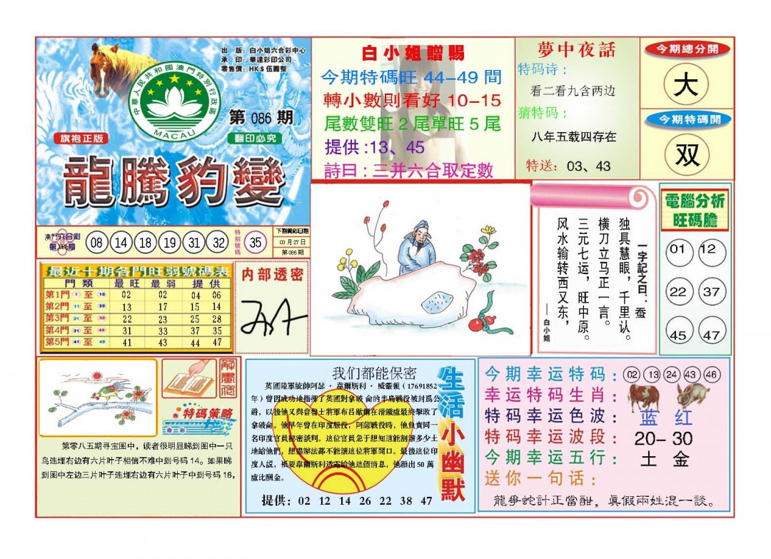 086期龙腾豹变[图]