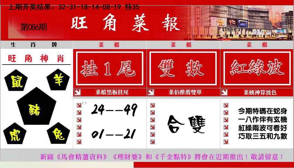 086期旺角菜报[图]