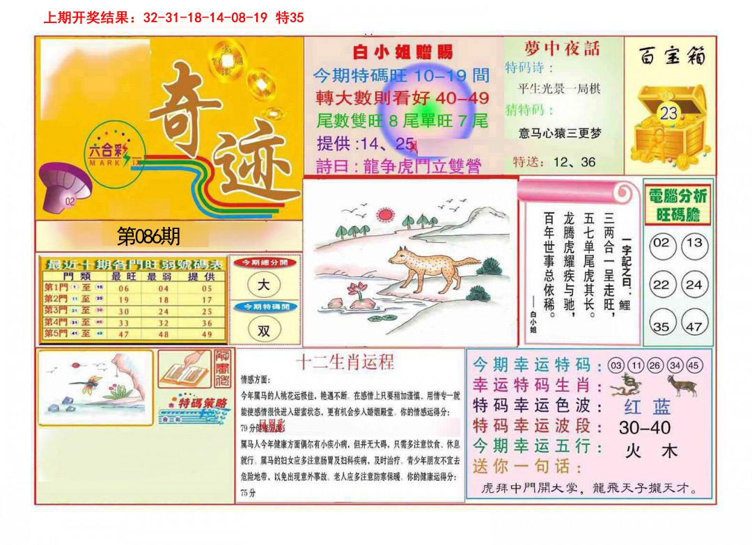 086期九龍奇迹A(推荐)[图]