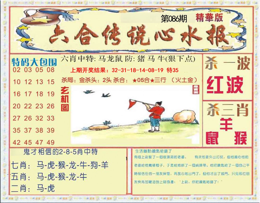 086期六合传说(心水版)[图]