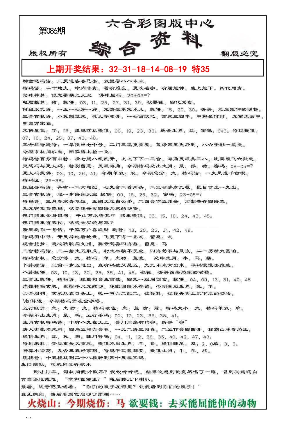 086期内部综合资料[图]