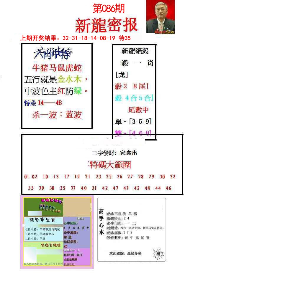 086期新龙密报[图]