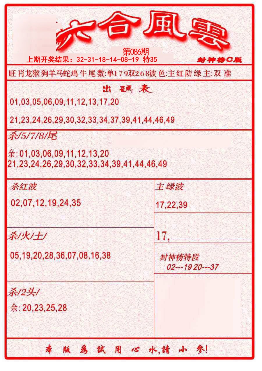 086期六合风云B[图]