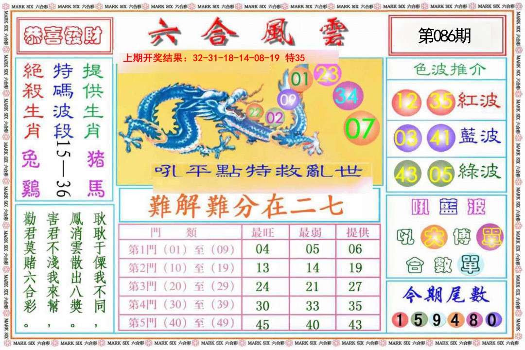 086期六合风云《另版》[图]