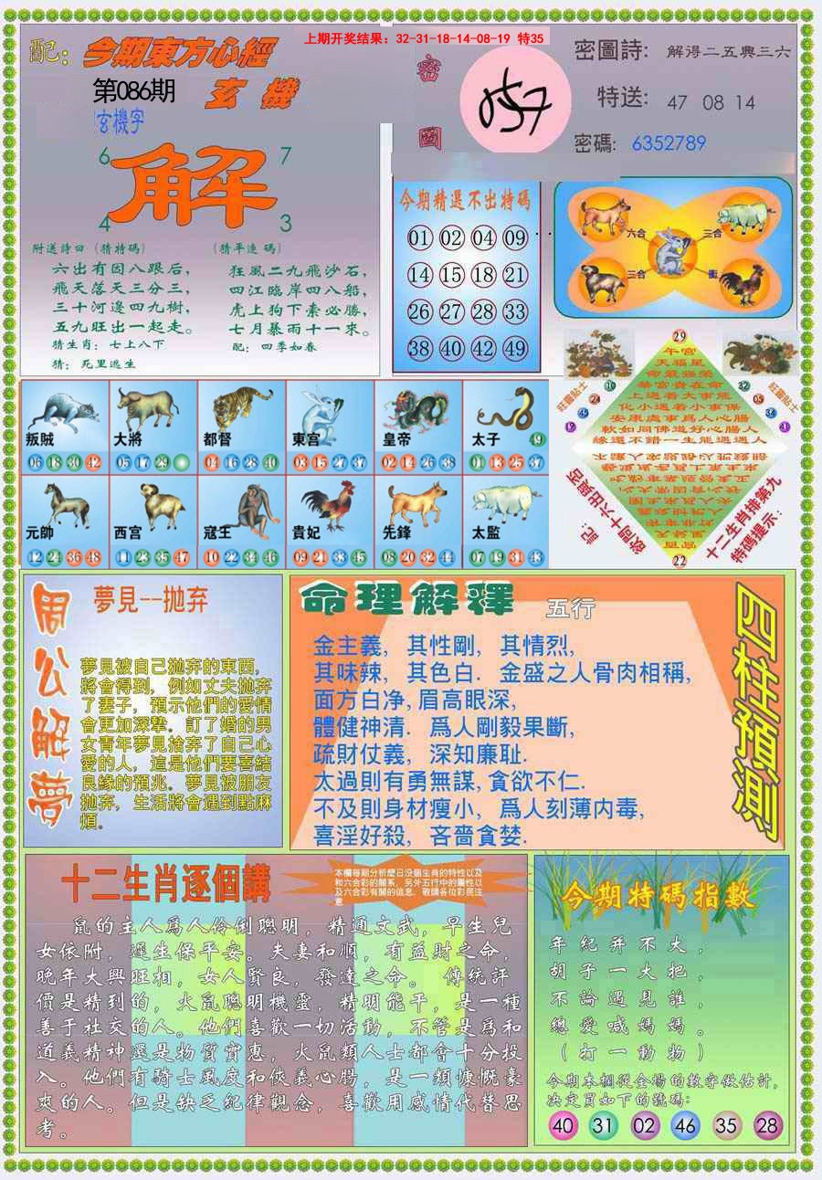 086期(新版)东方心经B[图]