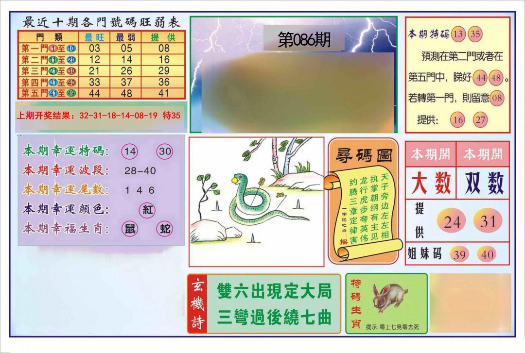 086期逢赌必羸[图]
