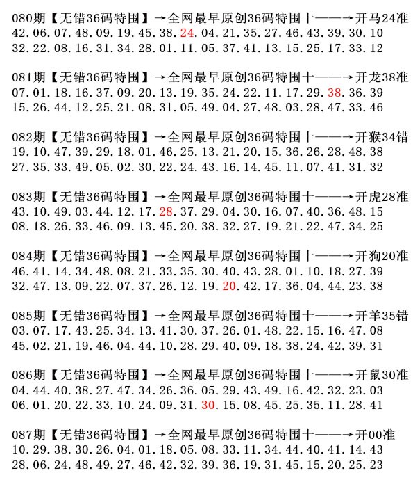 087期36码特围[图]
