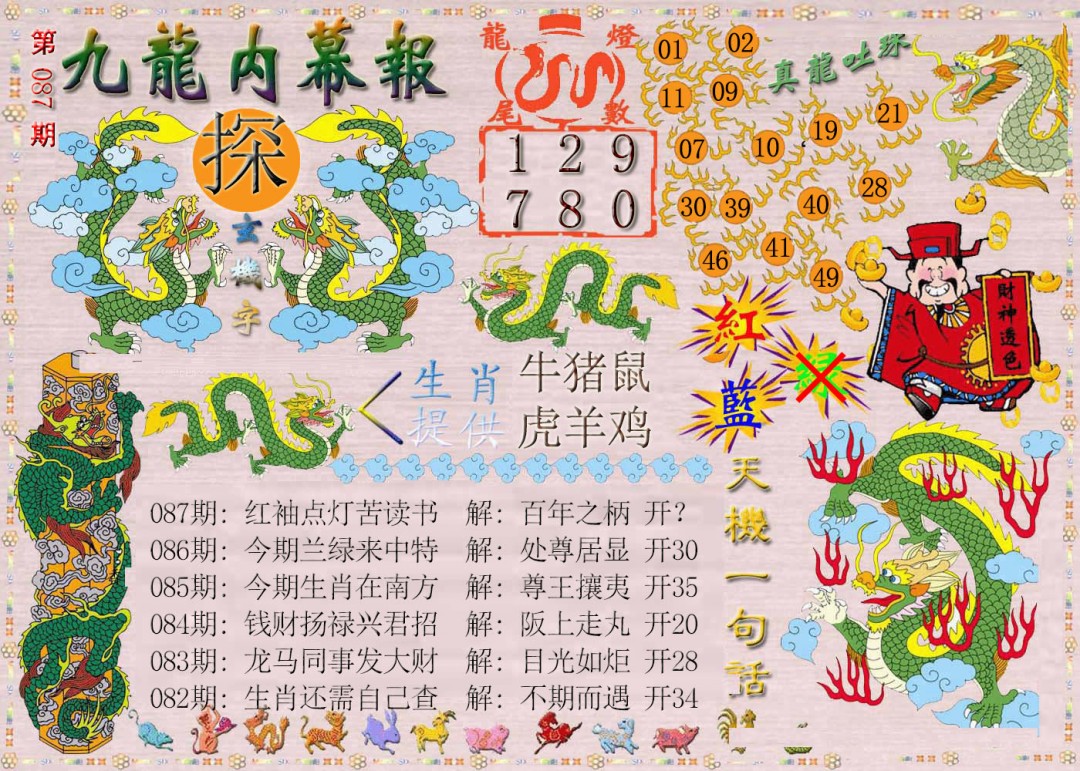087期九龙内幕报[图]