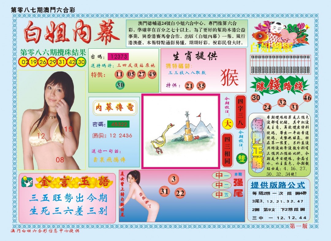 087期白小姐内幕A[图]