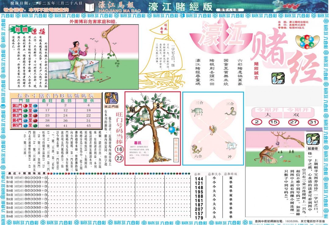 087期濠江赌经A[图]