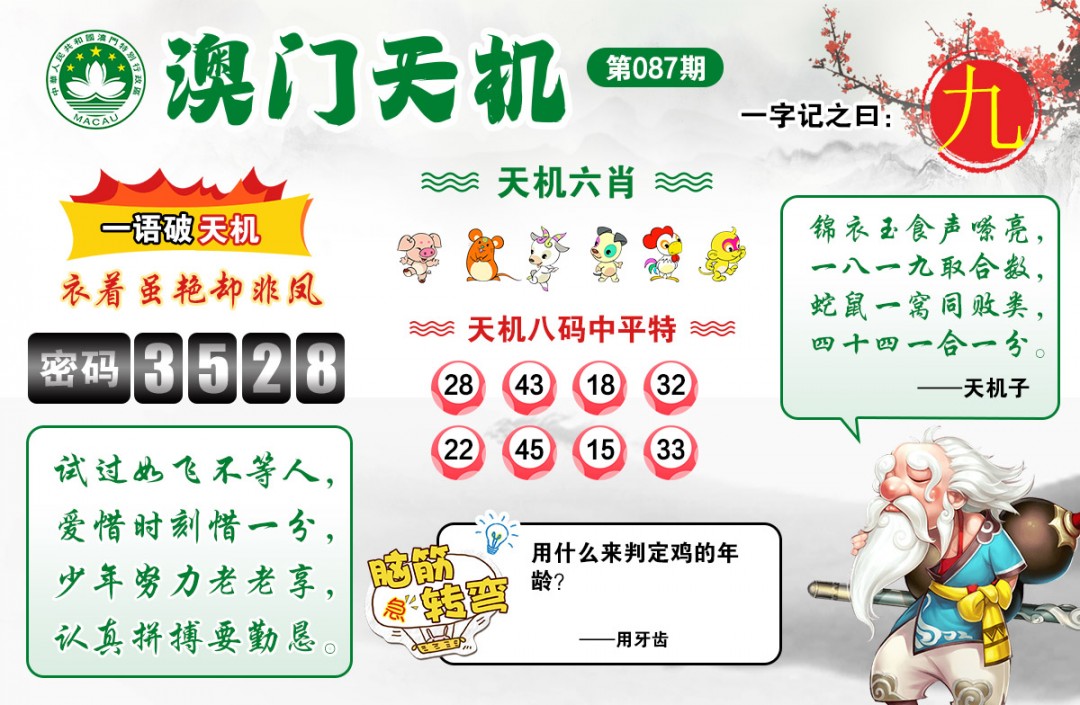 087期澳门天机[图]