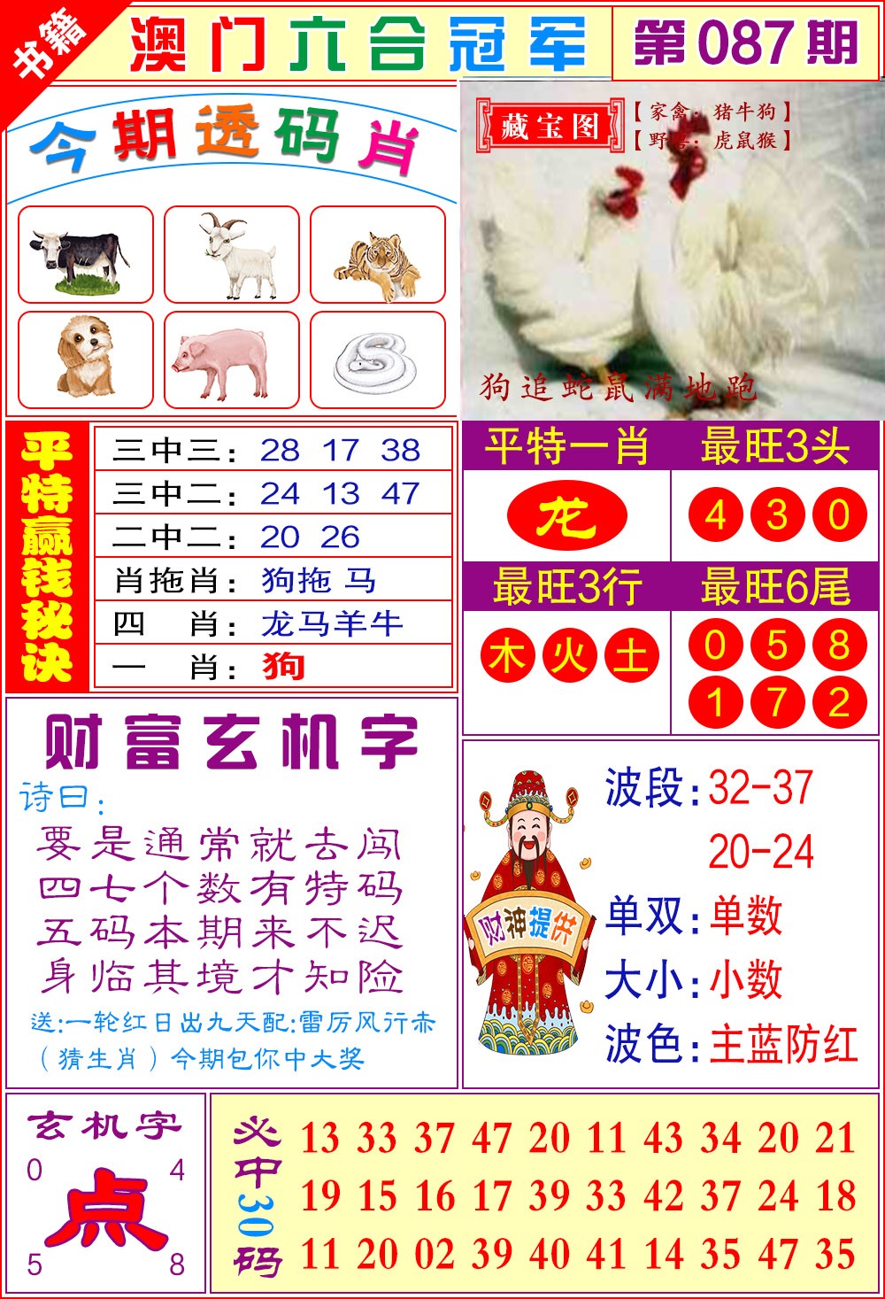 087期澳门六合冠军[图]