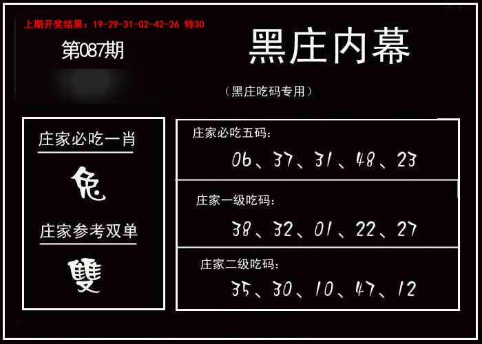 087期黑庄内幕[图]