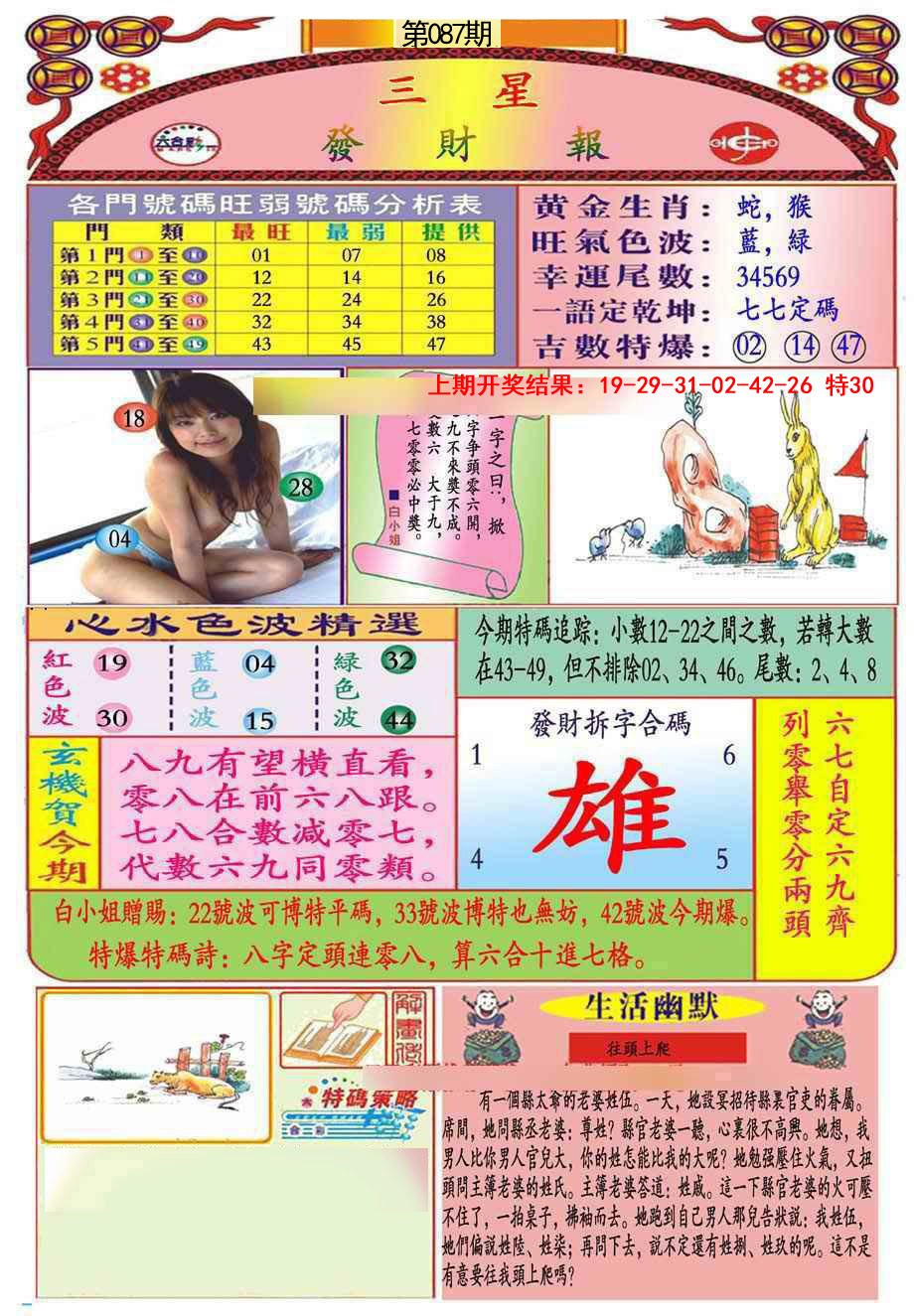 087期三星发财报(推荐)[图]