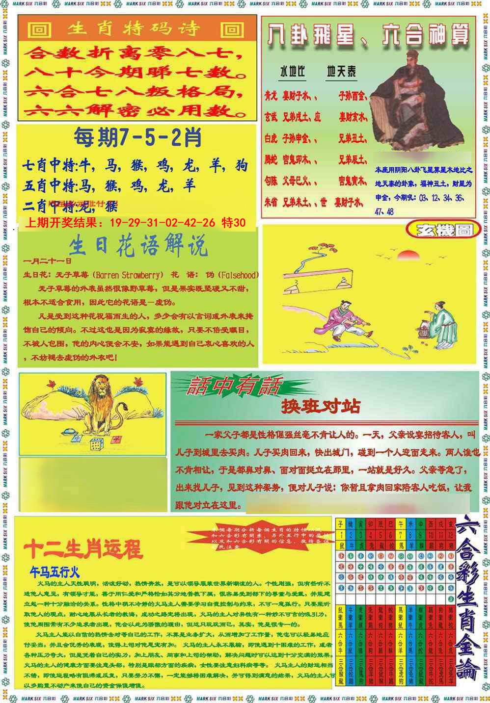 087期九龍马经B(推荐)[图]