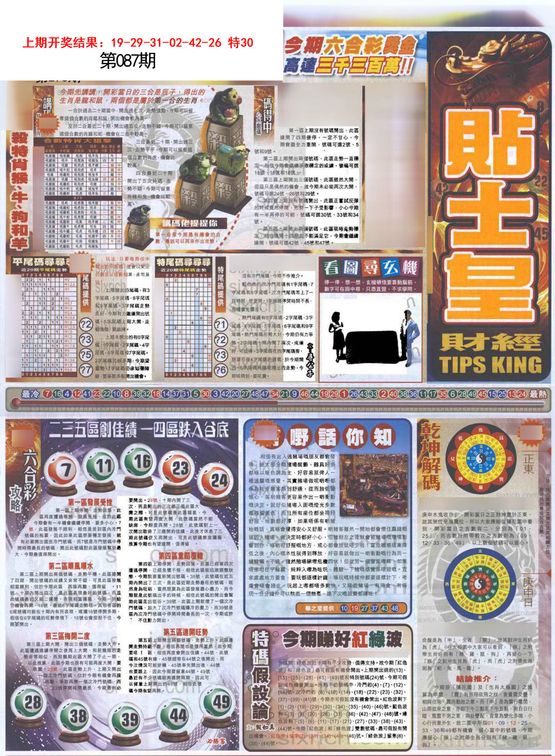 087期贴士皇A加大版[图]