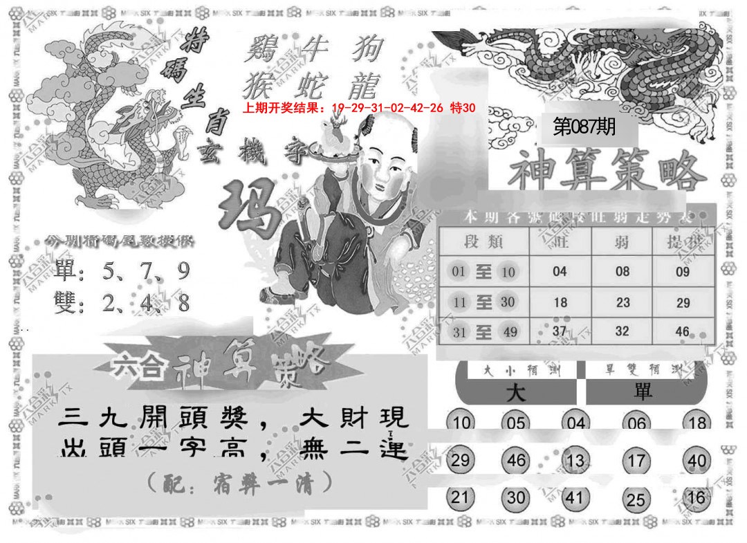 087期神算策略[图]