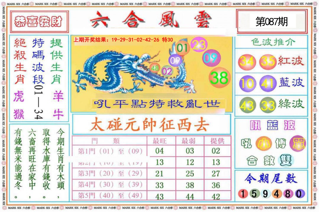 087期六合风云《另版》[图]