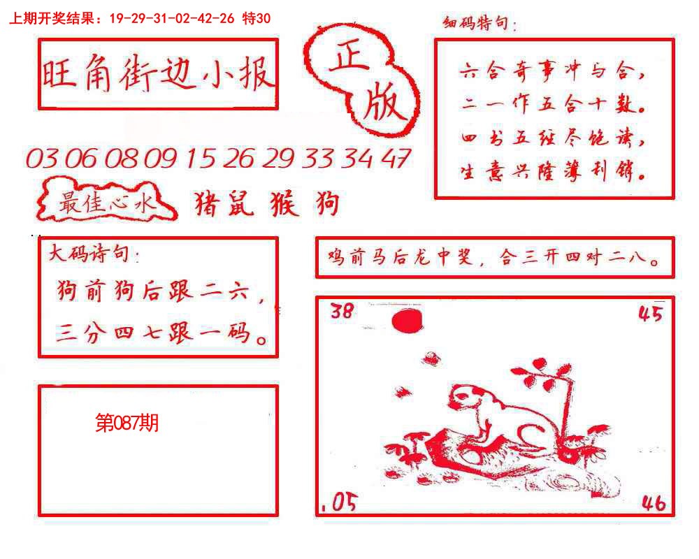 087期旺角街边小报[图]