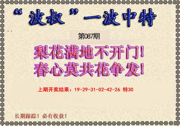 087期波叔一波中特[图]