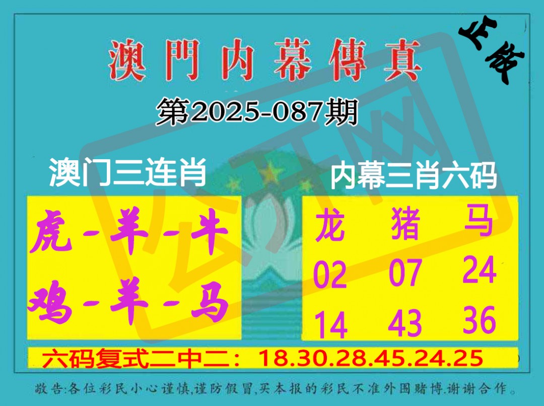 087期内幕传真三肖版[图]