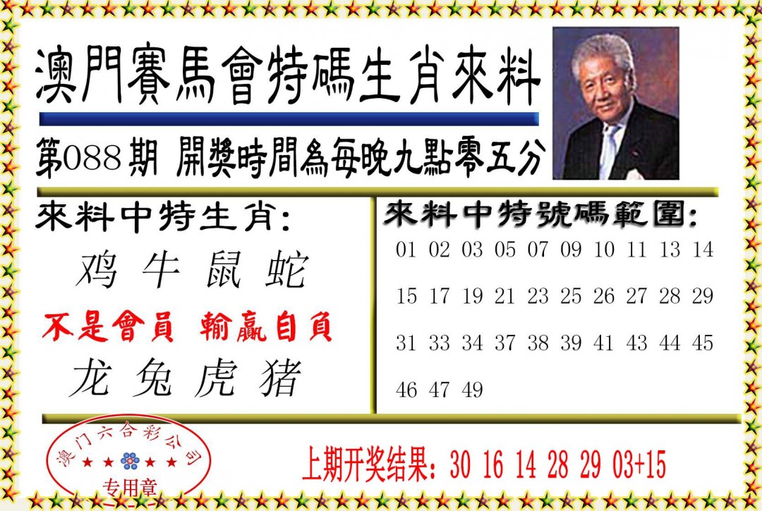 088期特码生肖来料[图]