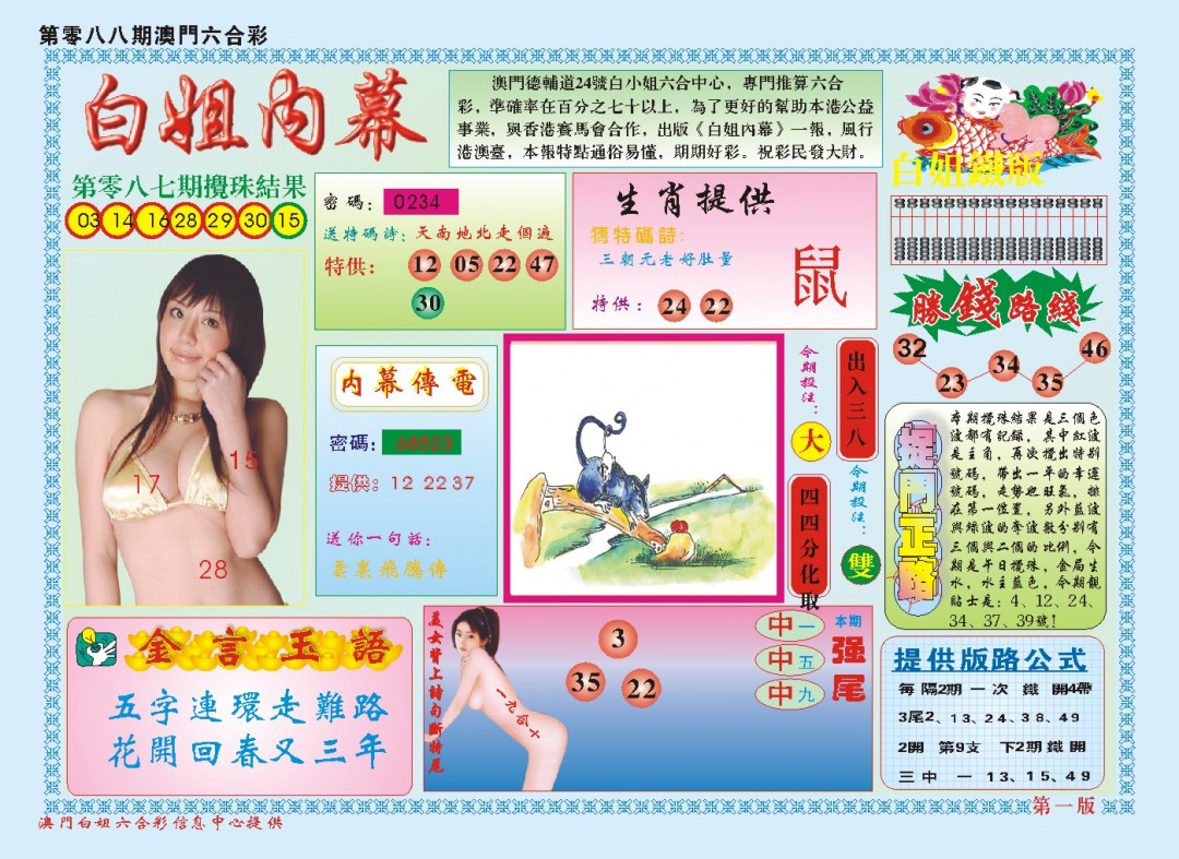 088期白小姐内幕A[图]