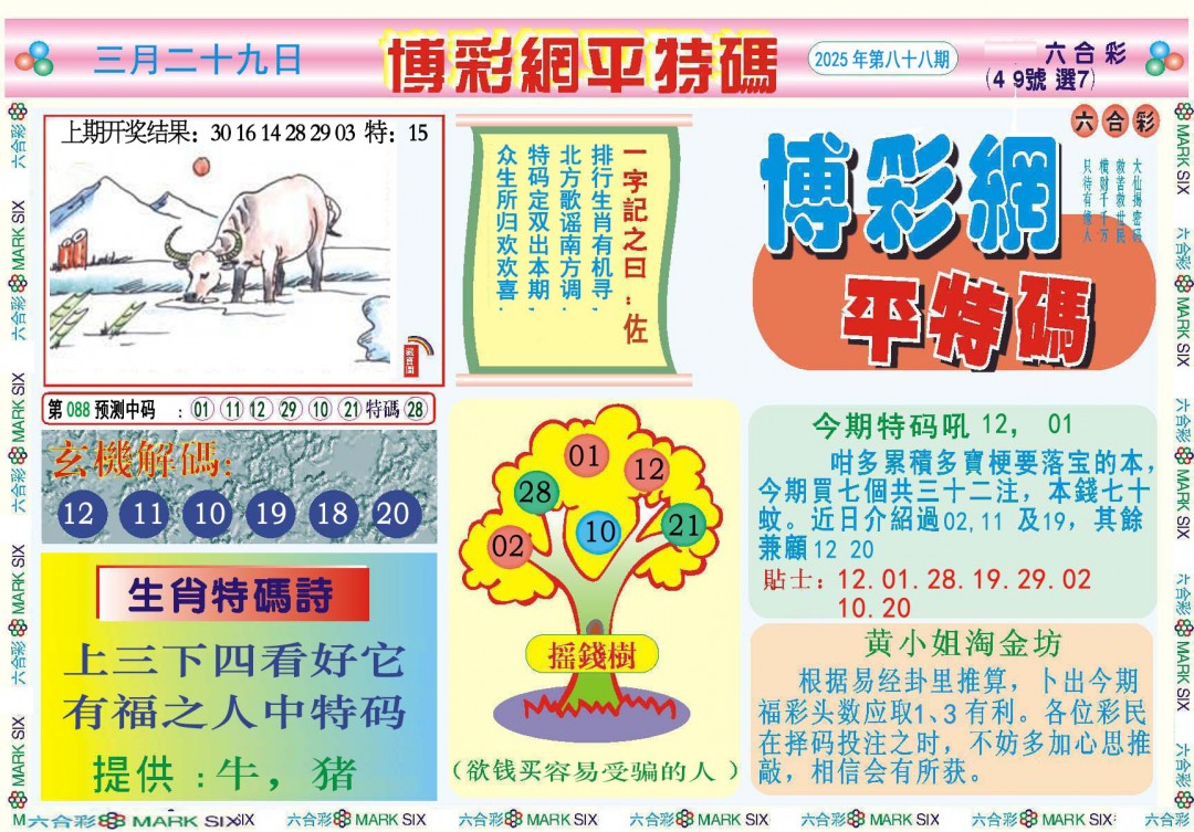 088期博彩网平特报[图]