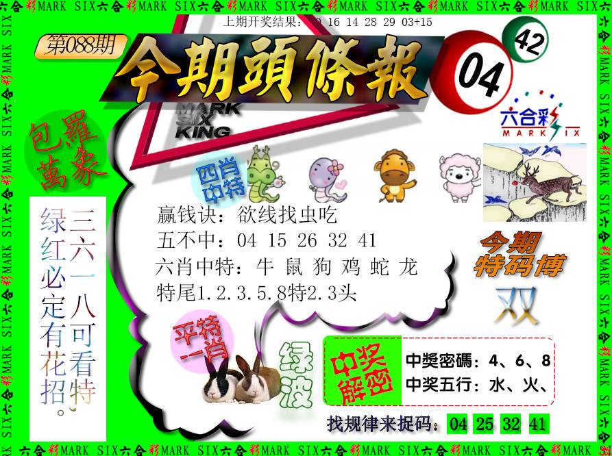 088期今期头条报[图]