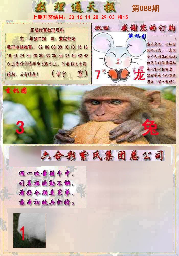 088期数通报[图]