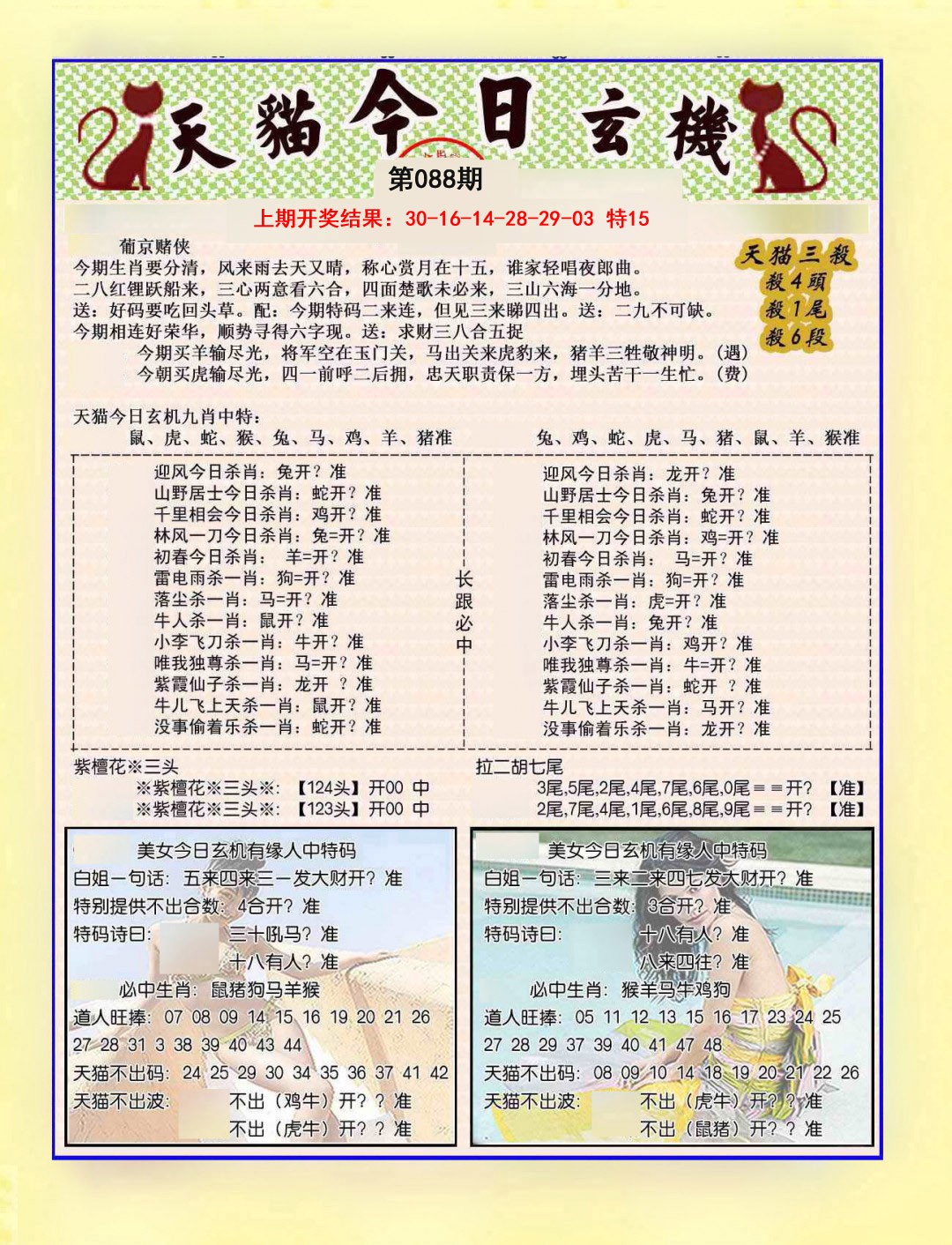 088期今日玄机图B[图]