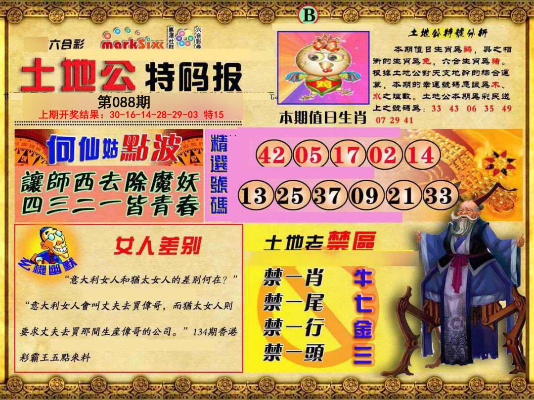 088期土地公特码报B[图]