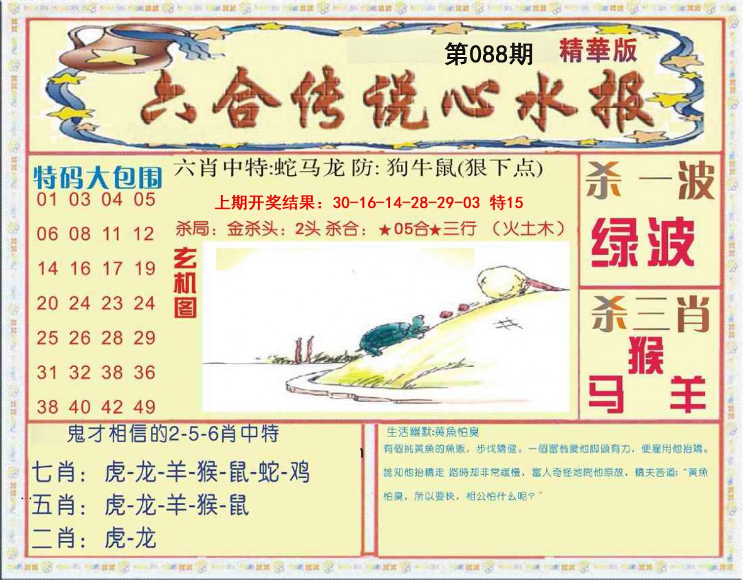 088期六合传说(心水版)[图]