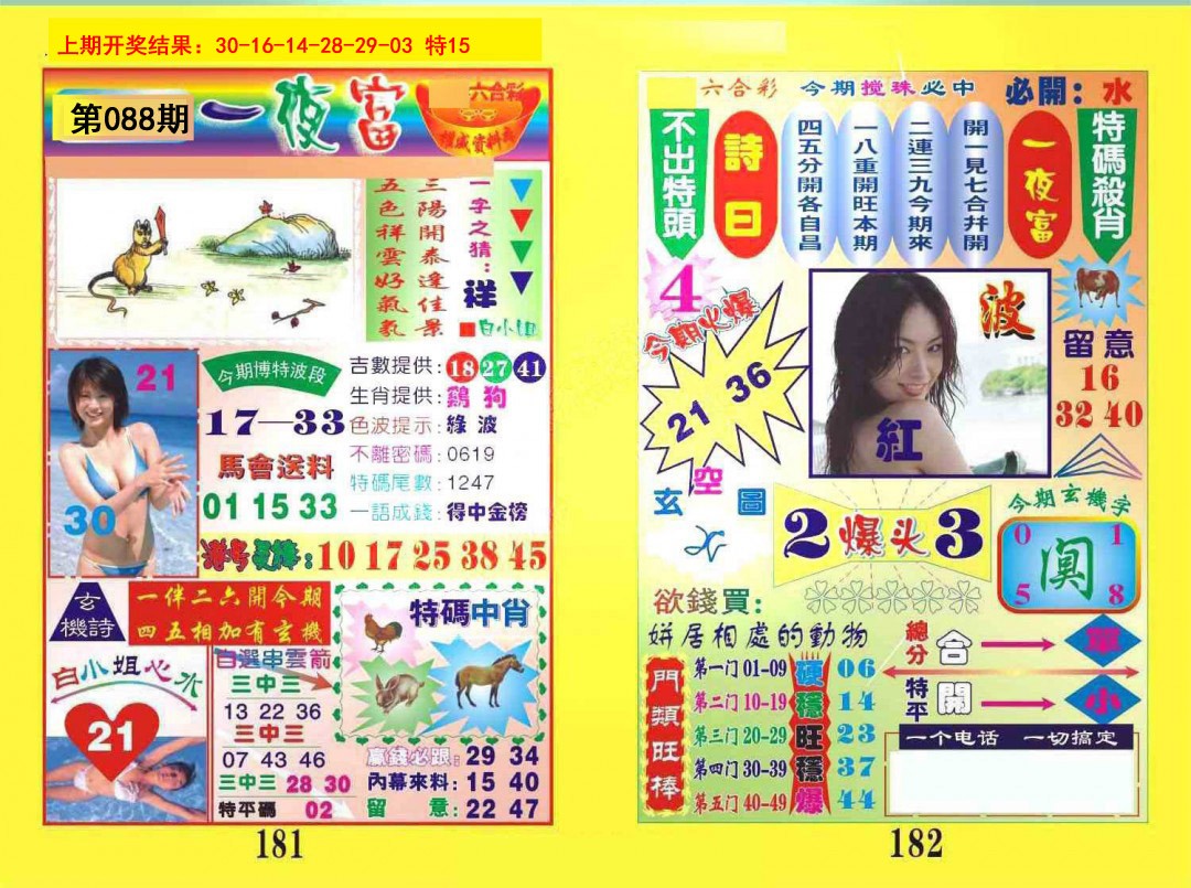 088期一夜富[图]