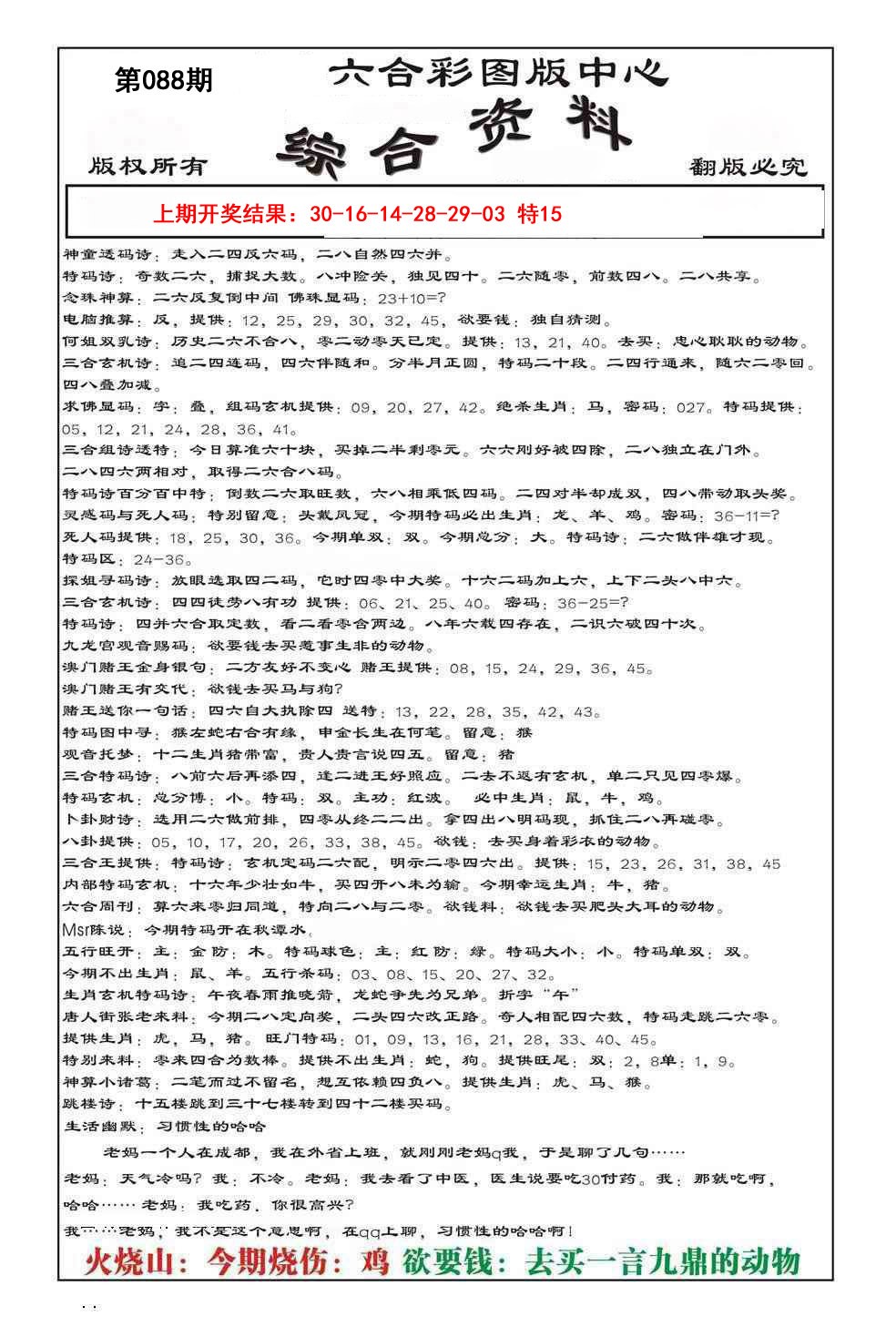 088期内部综合资料[图]